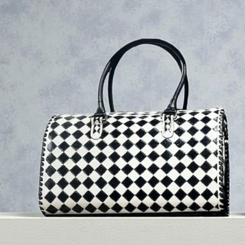 Speedy Leather Crossbody duffel Bag - Stylish & Practical Everyday Carry - Durable Classic Leather Look - Hands-Free Strap - Perfect for Errands & Travel