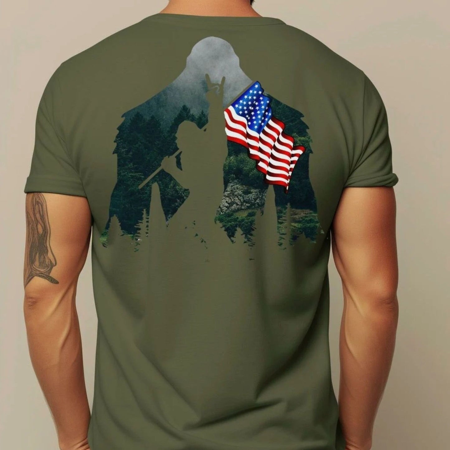 American Flag Sasquatch