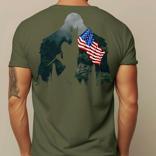American Flag Sasquatch