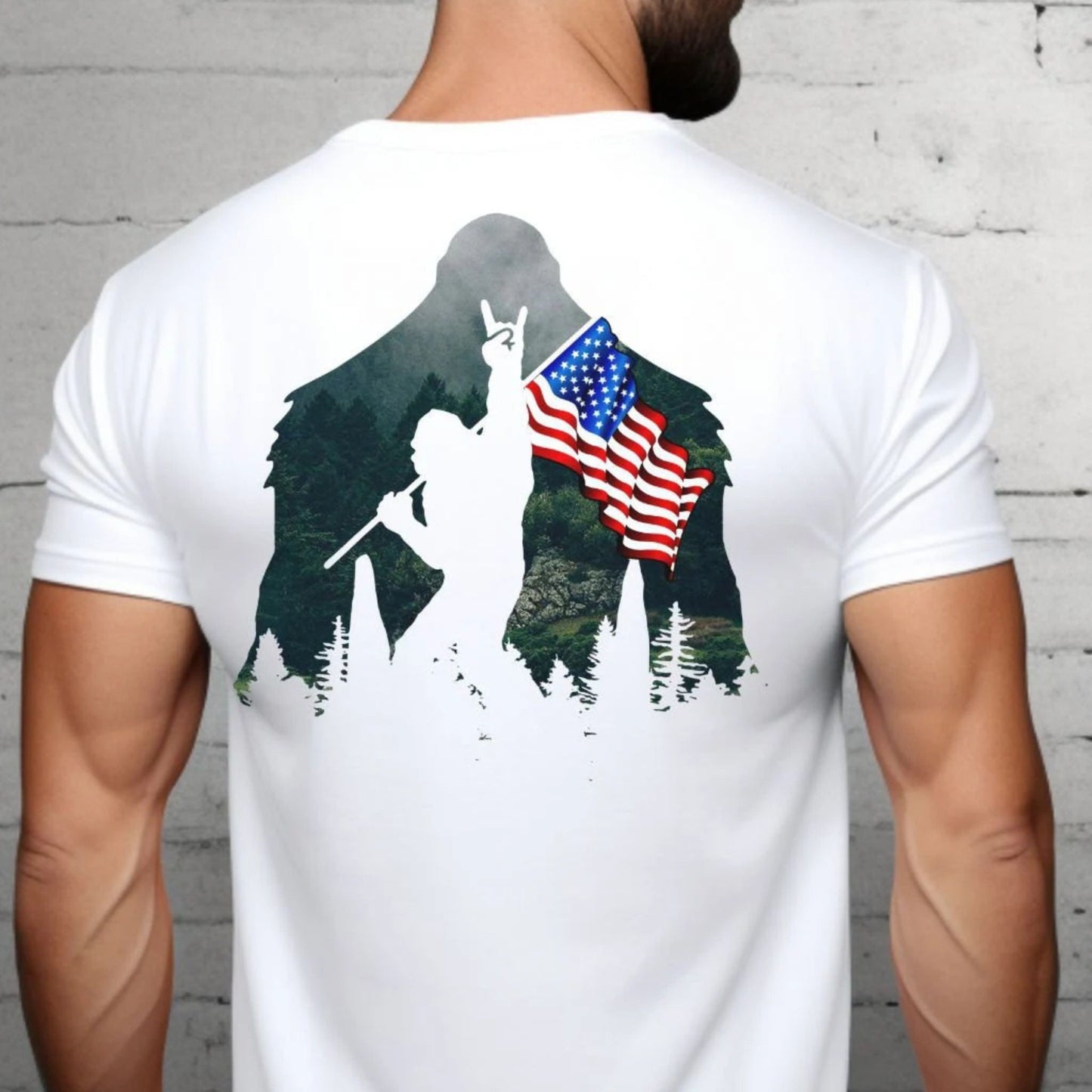 American Flag Sasquatch