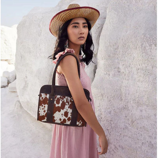 MYRA LEATHER & HAIRON BAG