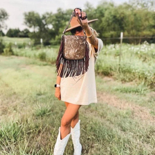 Genuine Hairon Cowhide crossbody